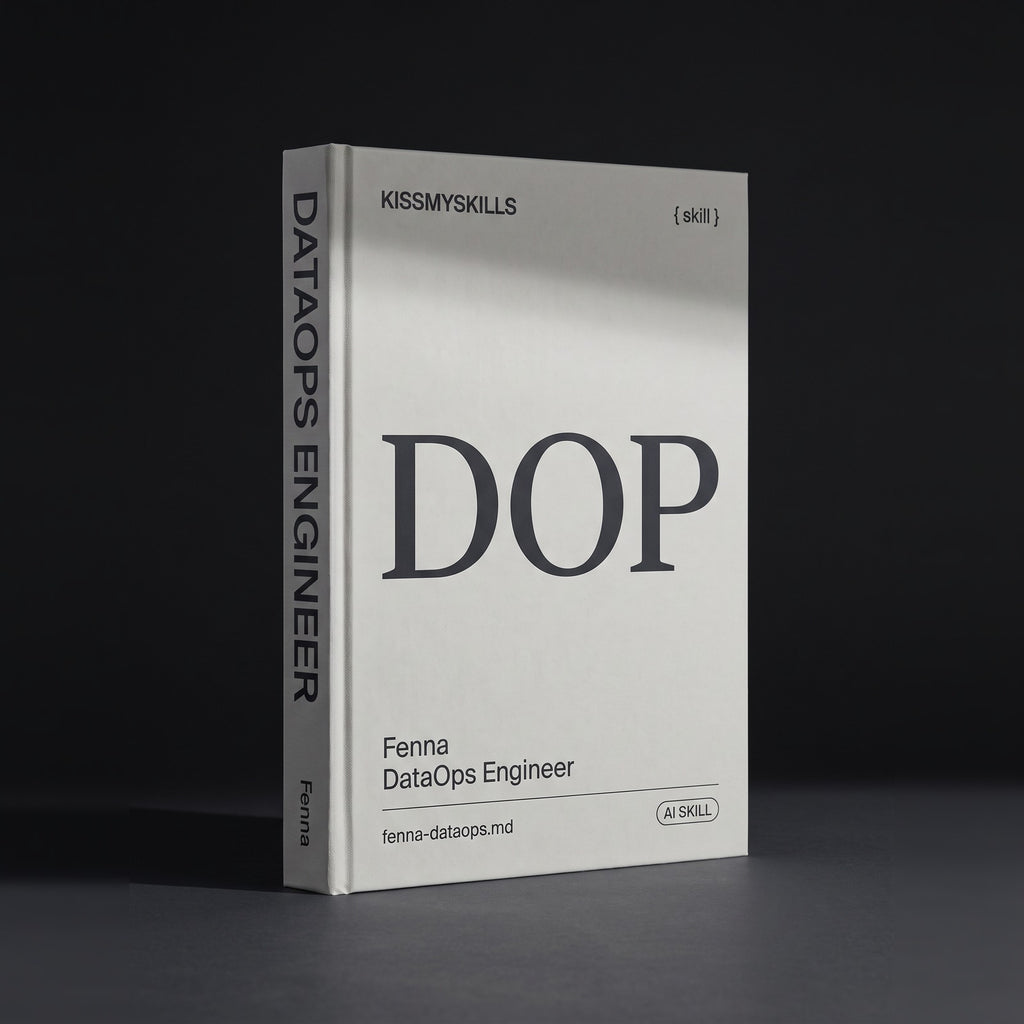 Fenna - DataOps & Pipeline Orchestration Engineer Claude skill by KissMySkills, hardcover volume cover
