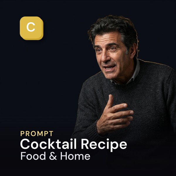 Cocktail Recipe — Food & Home Prompt
