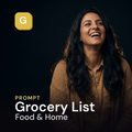 Grocery List — Food & Home Prompt