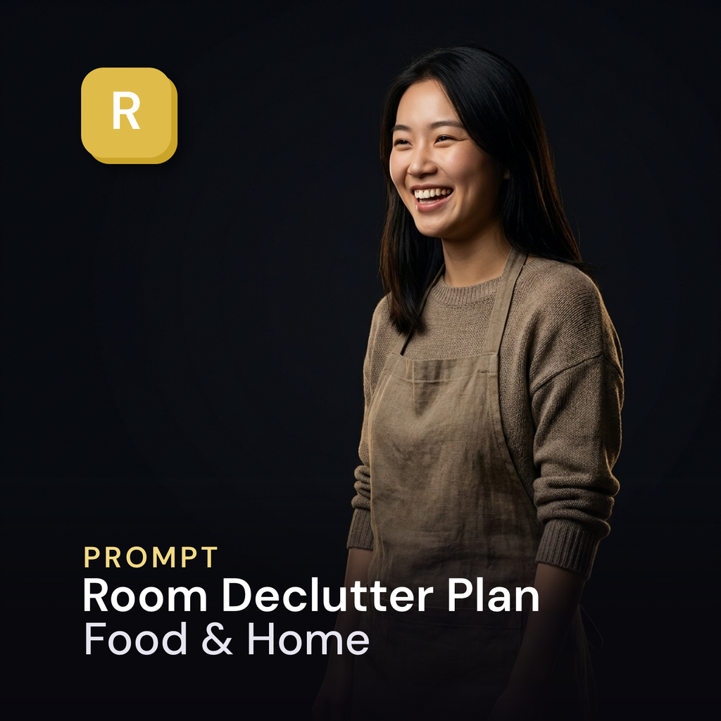 Room Declutter Plan — Food & Home Prompt
