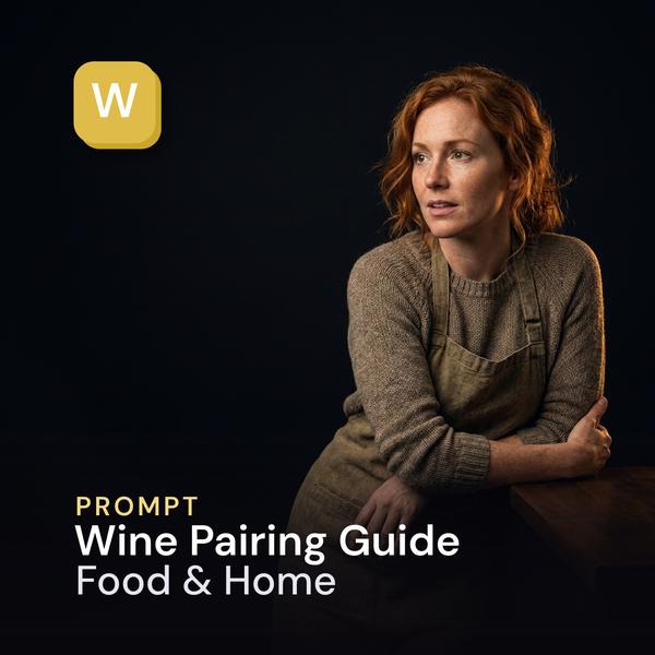 Wine Pairing Guide — Food & Home Prompt