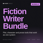 Fiction Writer Bundle AI bundle by KissMySkills, cover