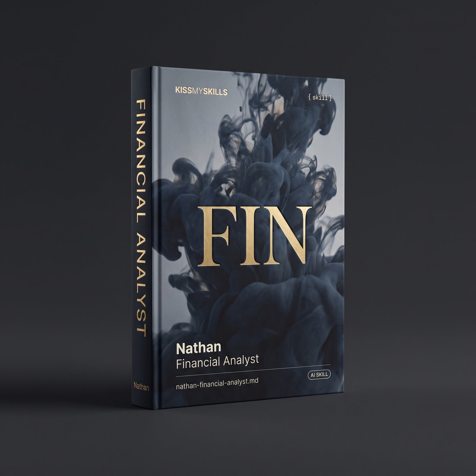 Financial Analyst Claude skill by KissMySkills, hardcover volume cover