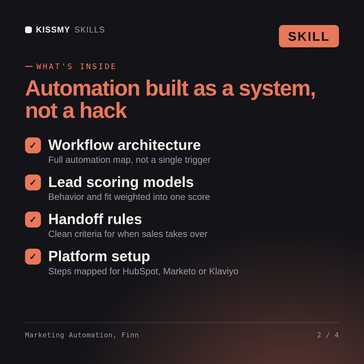Finn - Marketing Automation Specialist AI Skill