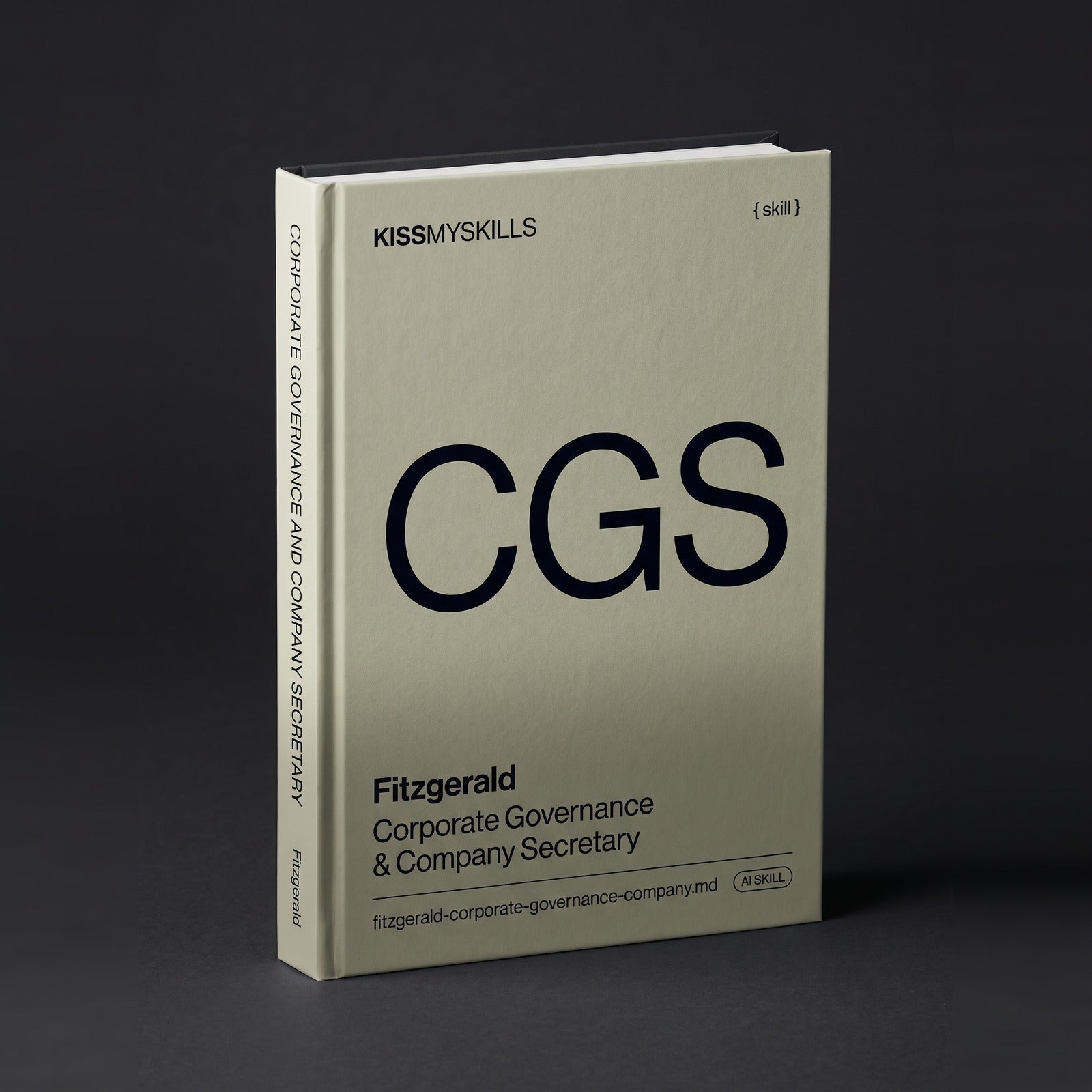 Fitzgerald - Corporate Governance & Company Secretary Claude skill by KissMySkills, hardcover volume cover