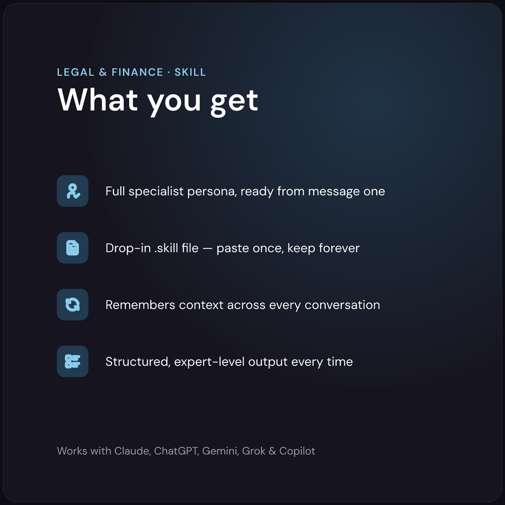 Bruno — Cash Flow & Forecasting AI Skill — what's included