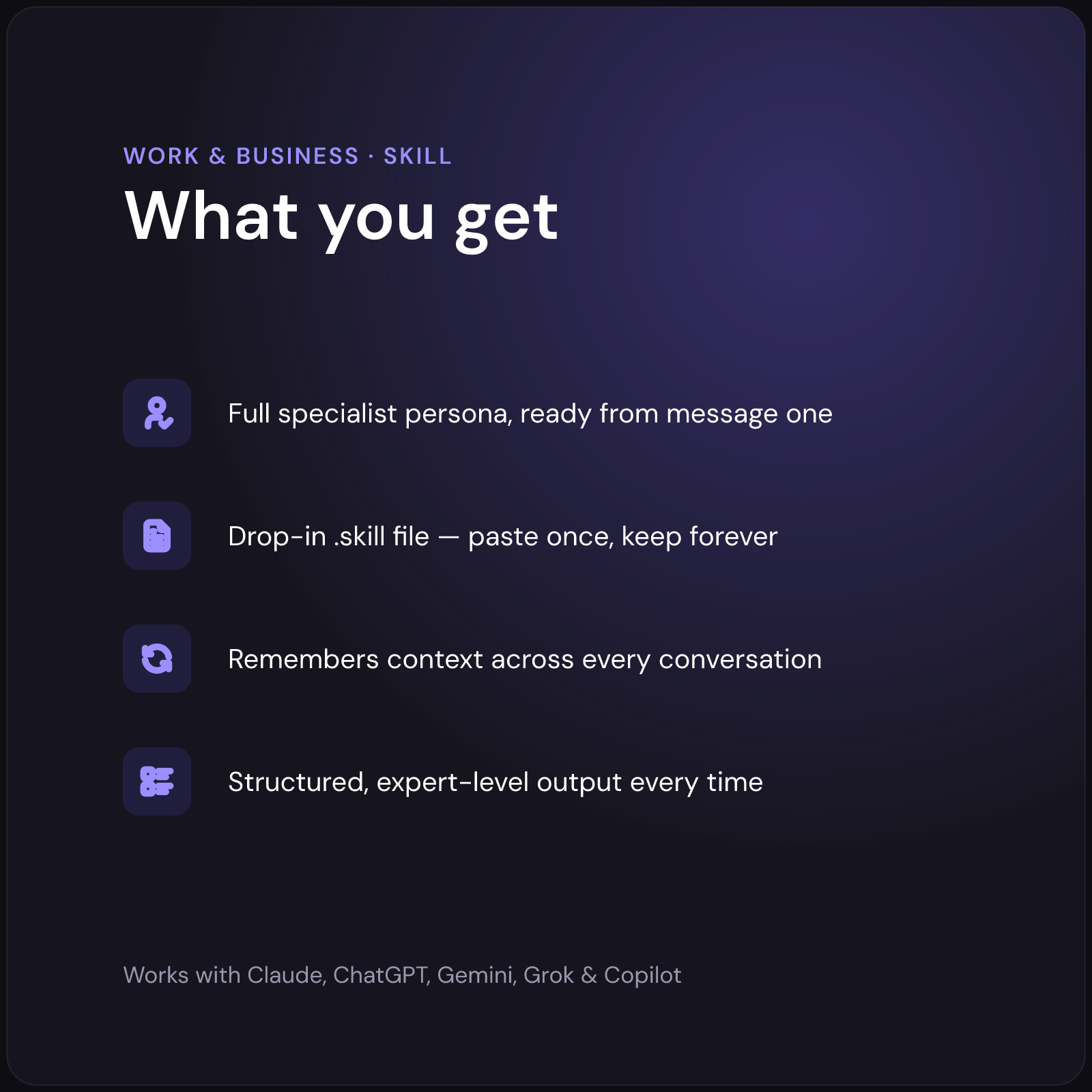 Claire — HR Generalist AI Skill — how it works in 3 steps