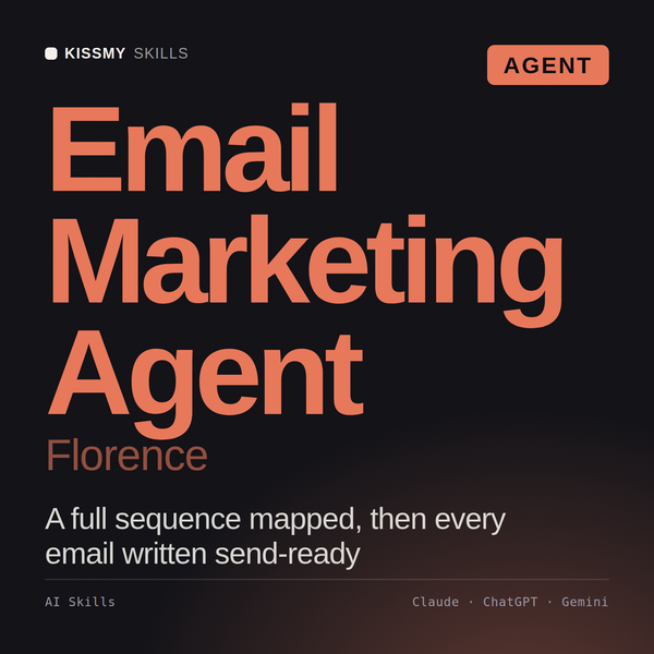 Email Marketing Agent, Florence AI agent by KissMySkills, cover