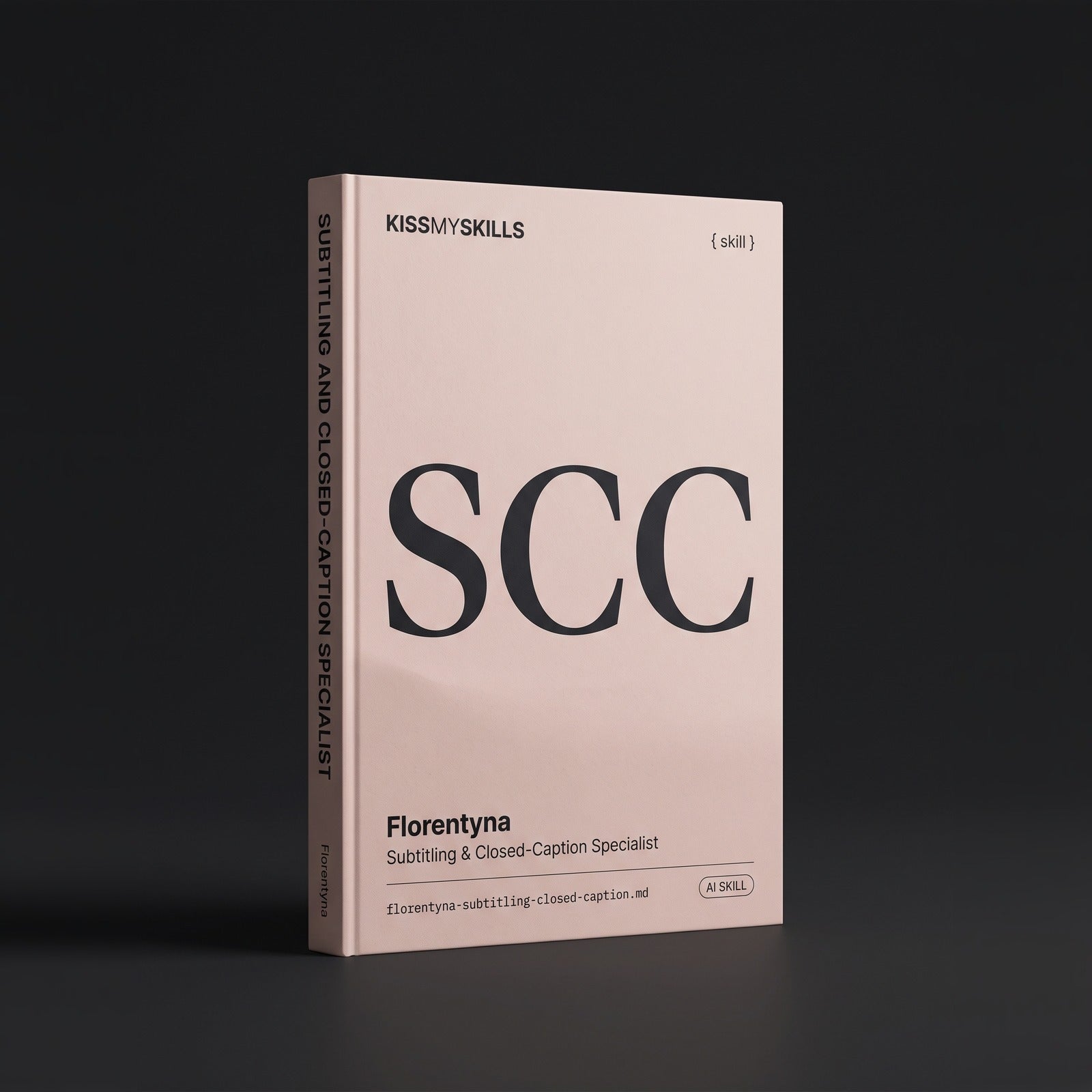 Florentyna - Subtitling & Closed-Caption Specialist Claude skill by KissMySkills, hardcover volume cover