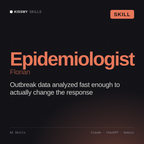 Epidemiologist, Florian AI skill by KissMySkills, cover