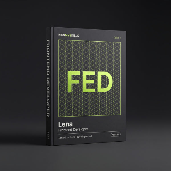 Frontend Developer Claude skill by KissMySkills, hardcover volume cover