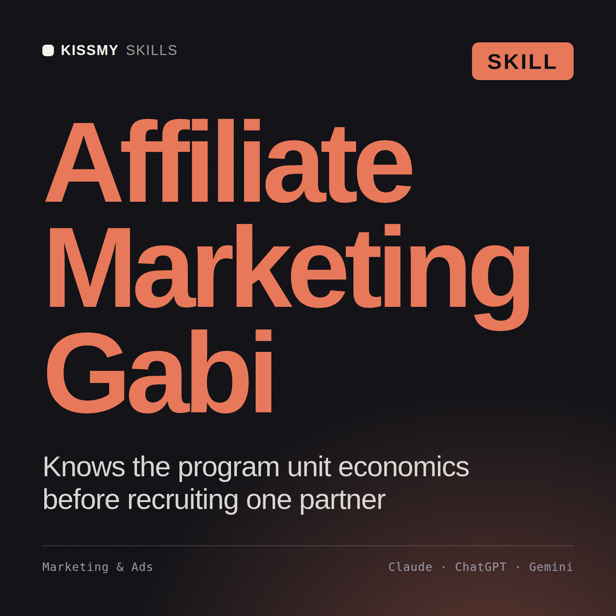 Gabi - Affiliate Marketing Specialist AI Skill