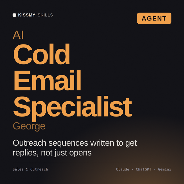 AI Cold Email Specialist, George AI agent by KissMySkills, cover
