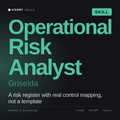 Operational Risk Analyst, Griselda AI skill by KissMySkills, cover