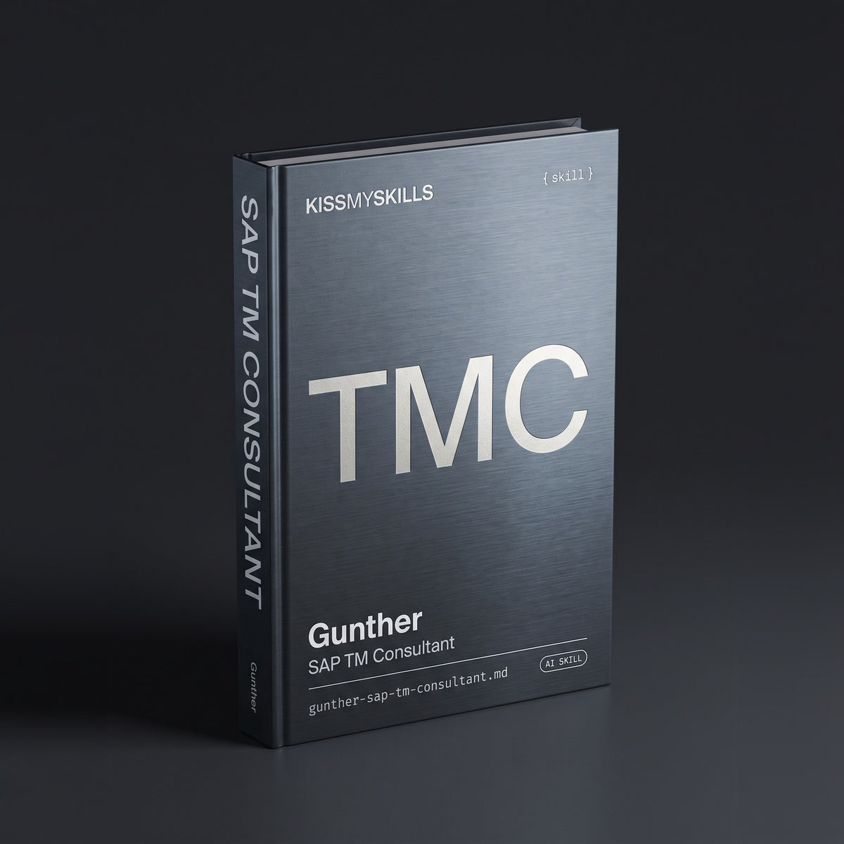 SAP TM Consultant Claude skill by KissMySkills, hardcover volume cover
