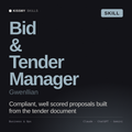 Bid & Tender Manager, Gwenllian AI skill by KissMySkills, cover