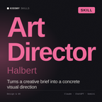Art Director, Halbert AI skill by KissMySkills, cover