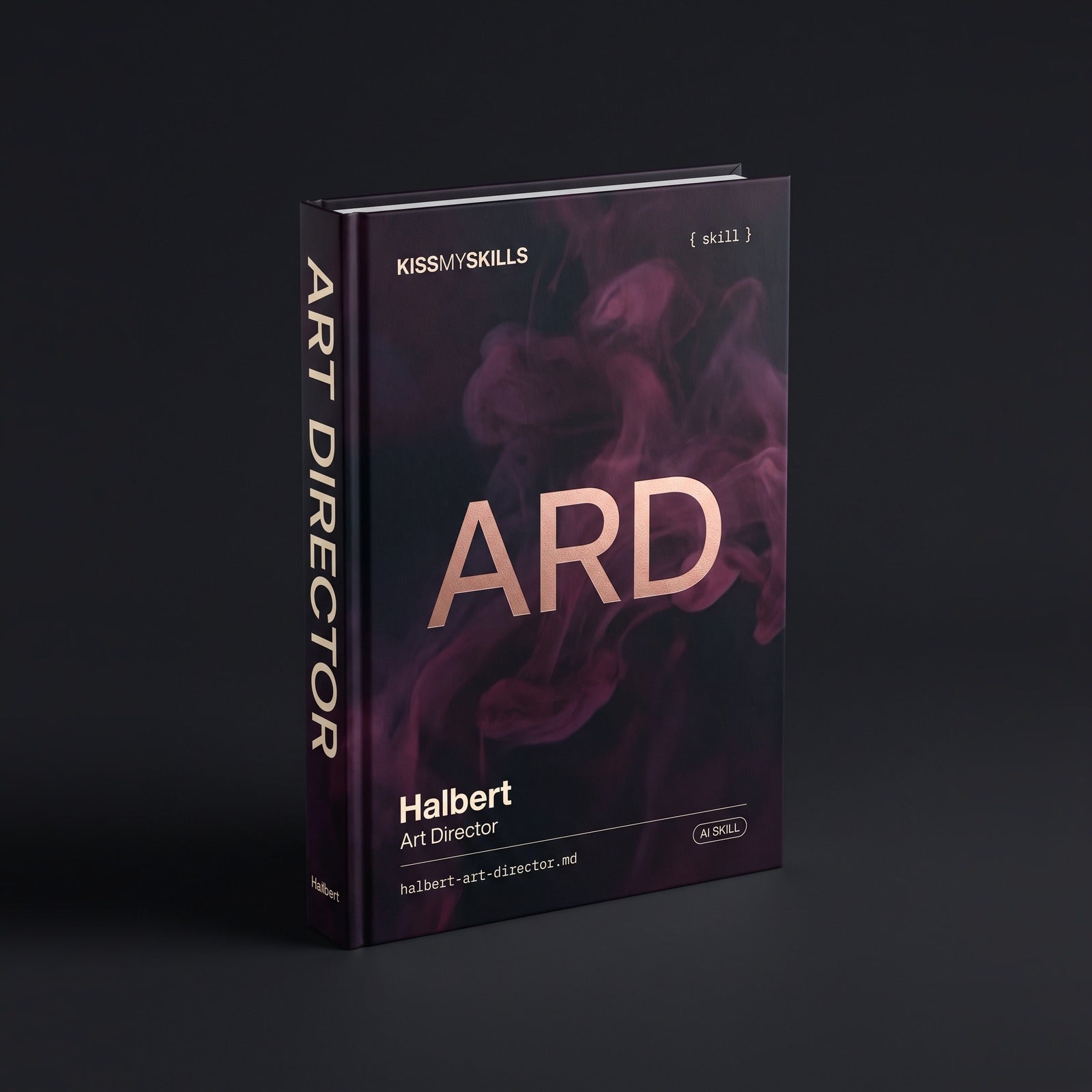 Art Director Claude skill by KissMySkills, hardcover volume cover