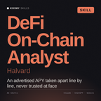 DeFi On-Chain Analyst, Halvard AI skill by KissMySkills, cover