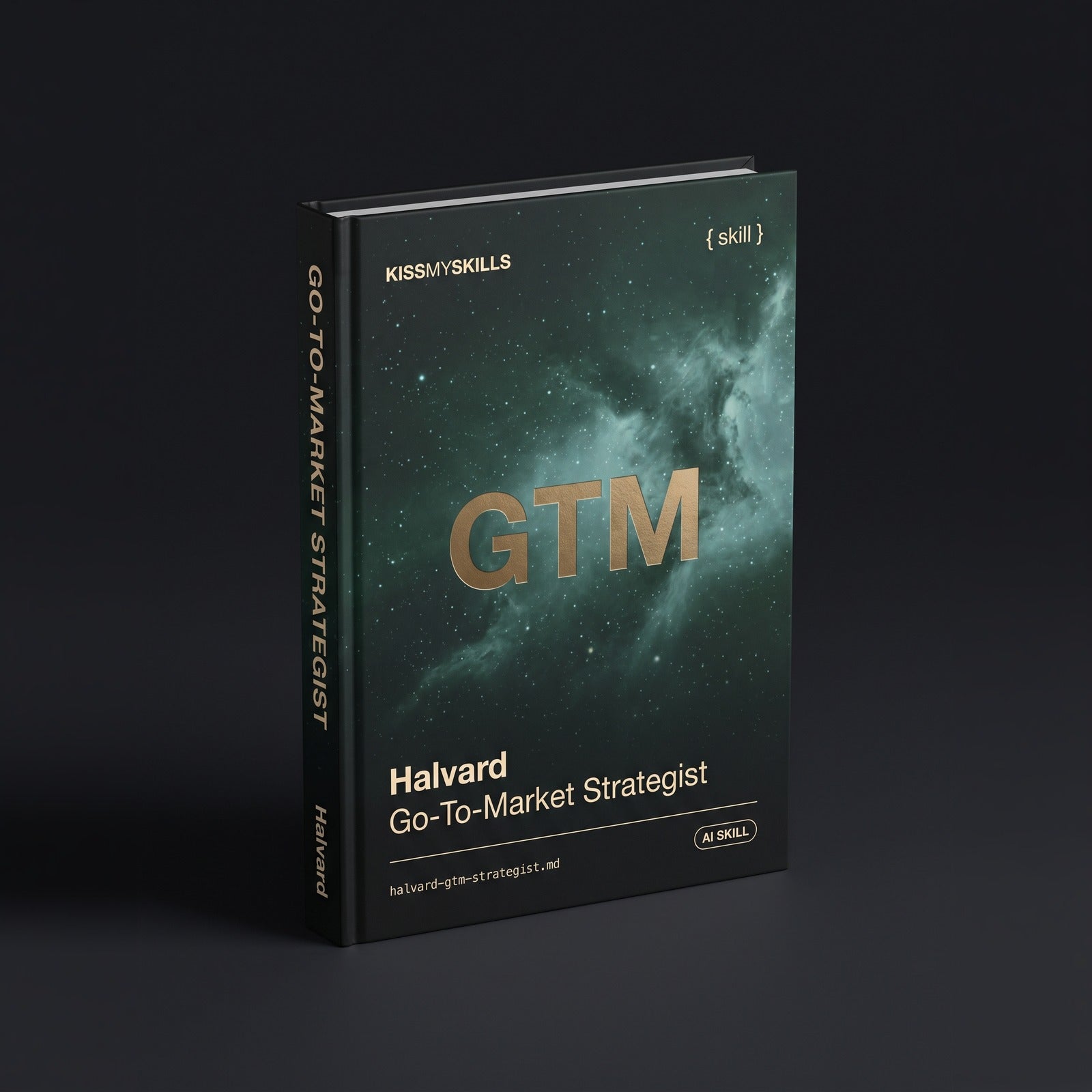 GTM Strategist Claude skill by KissMySkills, hardcover volume cover