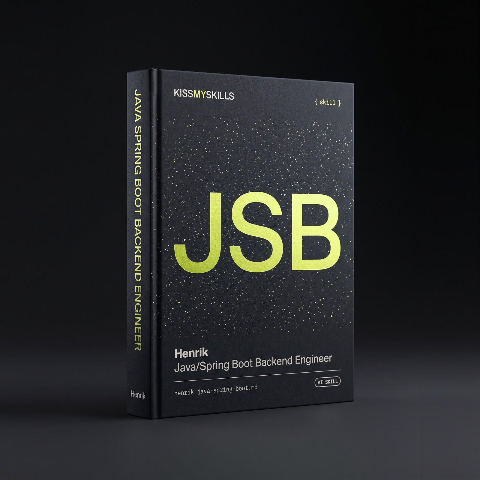 Henrik - Java/Spring Boot Backend Engineer Claude skill by KissMySkills, hardcover volume cover