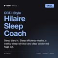 Hilaire - Sleep Coach AI skill by KissMySkills, cover
