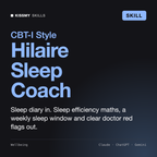 Hilaire - Sleep Coach AI skill by KissMySkills, cover