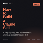 How to Build a Claude Skill AI skill by KissMySkills, cover