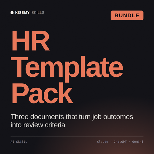 HR Template Pack AI bundle by KissMySkills, cover