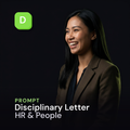 Disciplinary Letter — HR & People Prompt