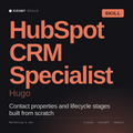 HubSpot CRM Specialist, Hugo AI skill by KissMySkills, cover