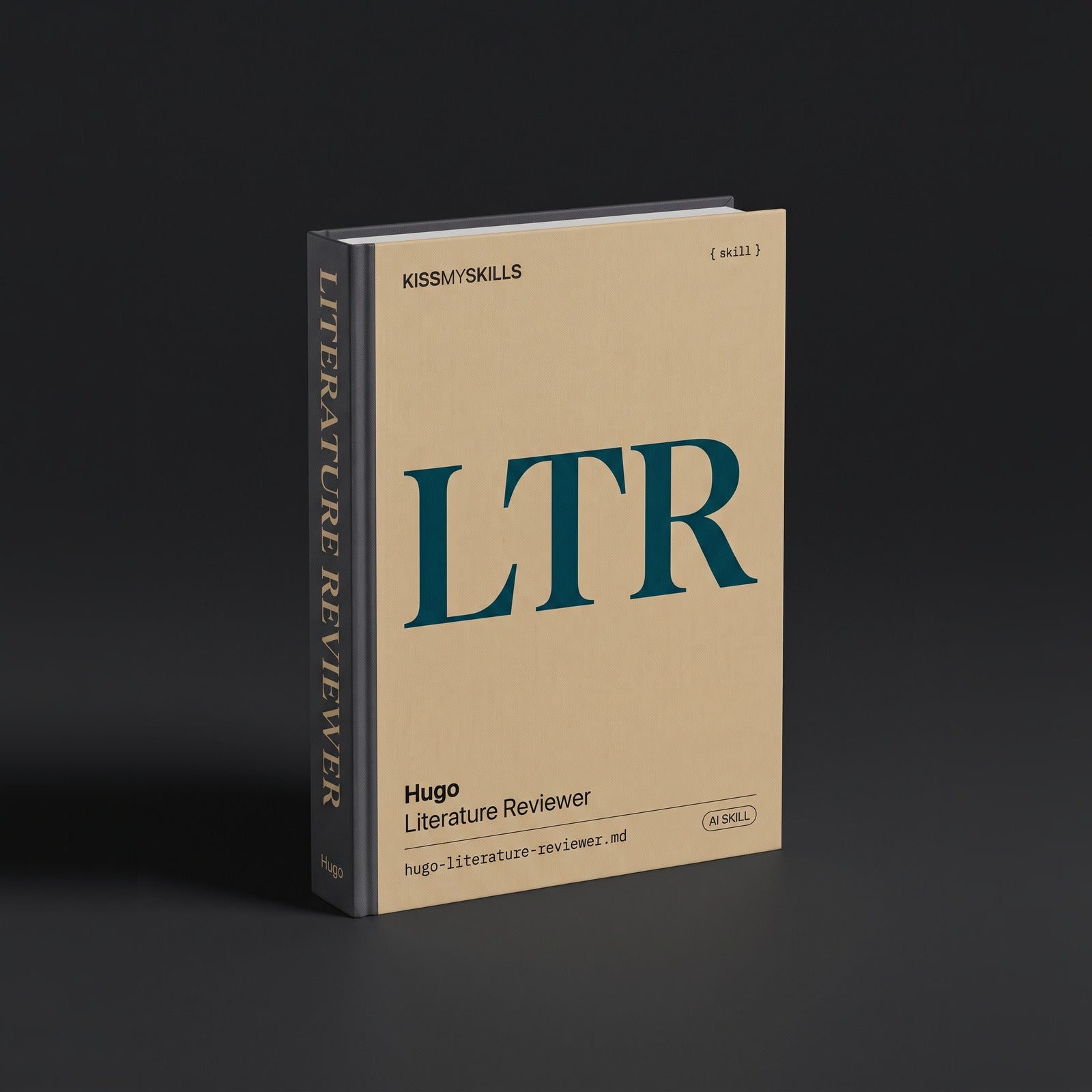 Literature Reviewer Claude skill by KissMySkills, hardcover volume cover
