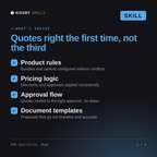 What's inside the CPQ Specialist, Hugo AI skill: Product rules, Pricing logic, Approval flow, Document templates