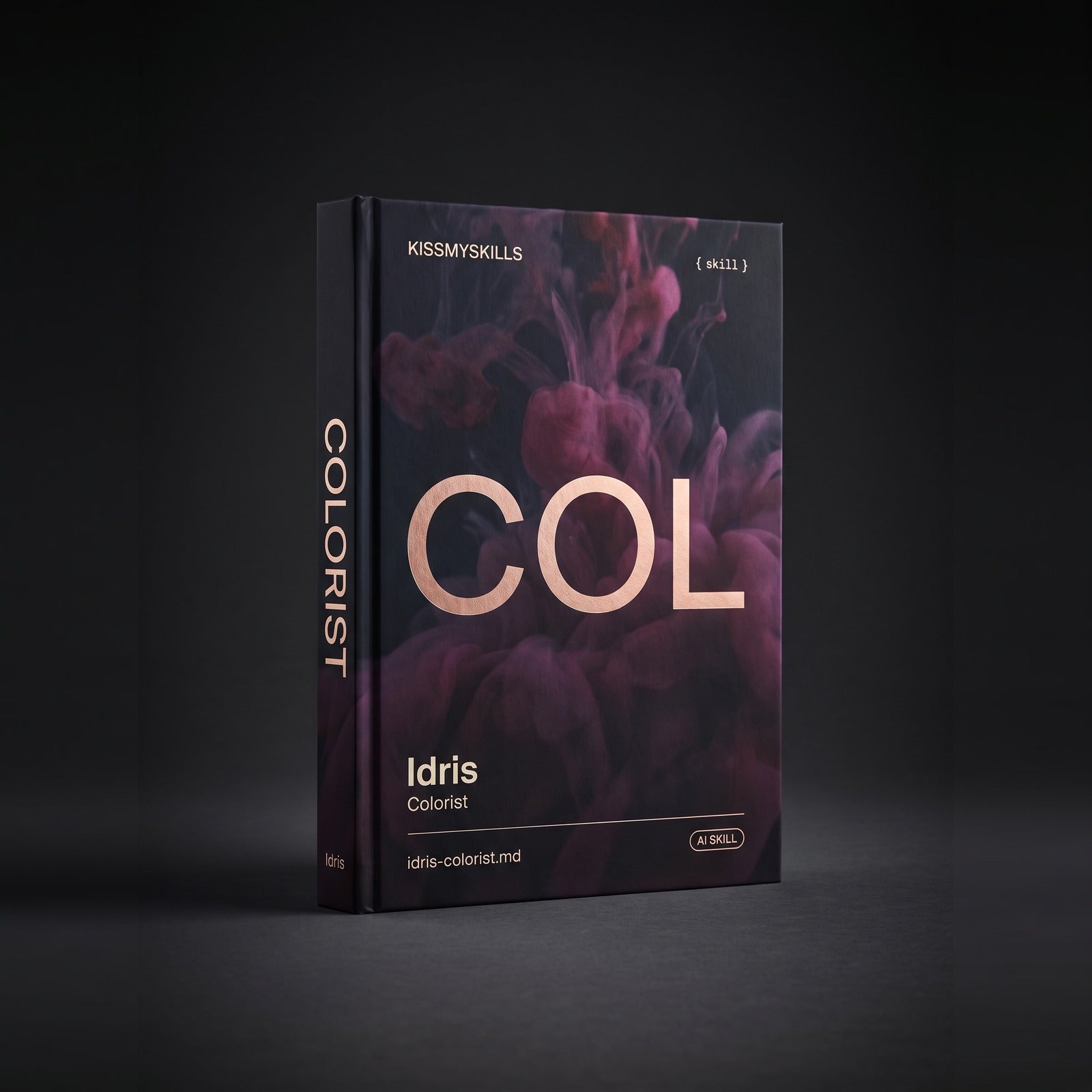 Idris - Colorist Claude skill by KissMySkills, hardcover volume cover