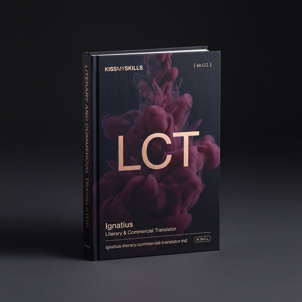 Ignatius - Literary & Commercial Translator Claude skill by KissMySkills, hardcover volume cover