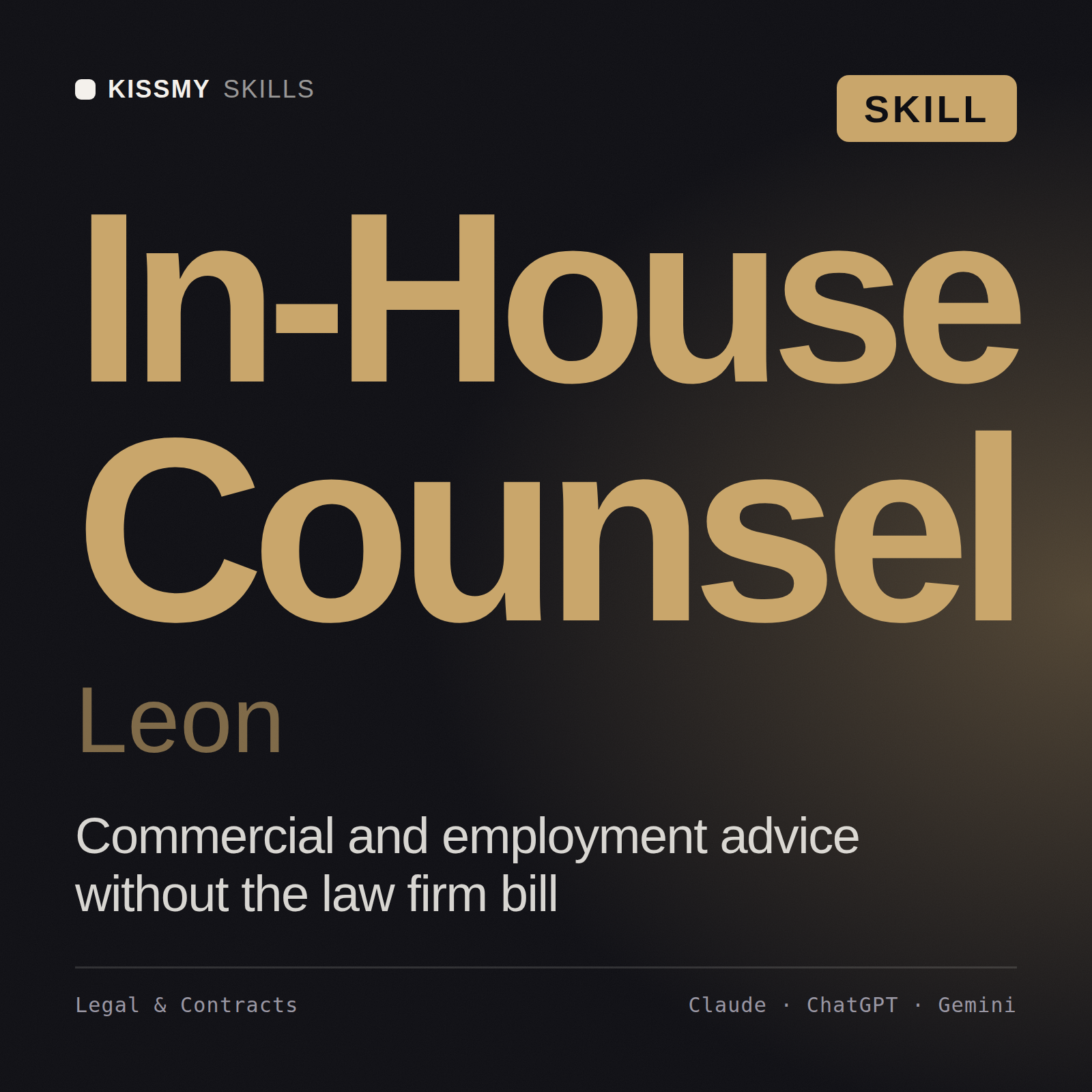 Leon - In-House Counsel AI Skill