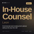In-House Counsel, Leon AI skill by KissMySkills, cover