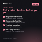 What's inside the Visa Entry Planner, Isabeau AI skill: Requirement checks, Document checklist, Timeline planning, Backup guidance