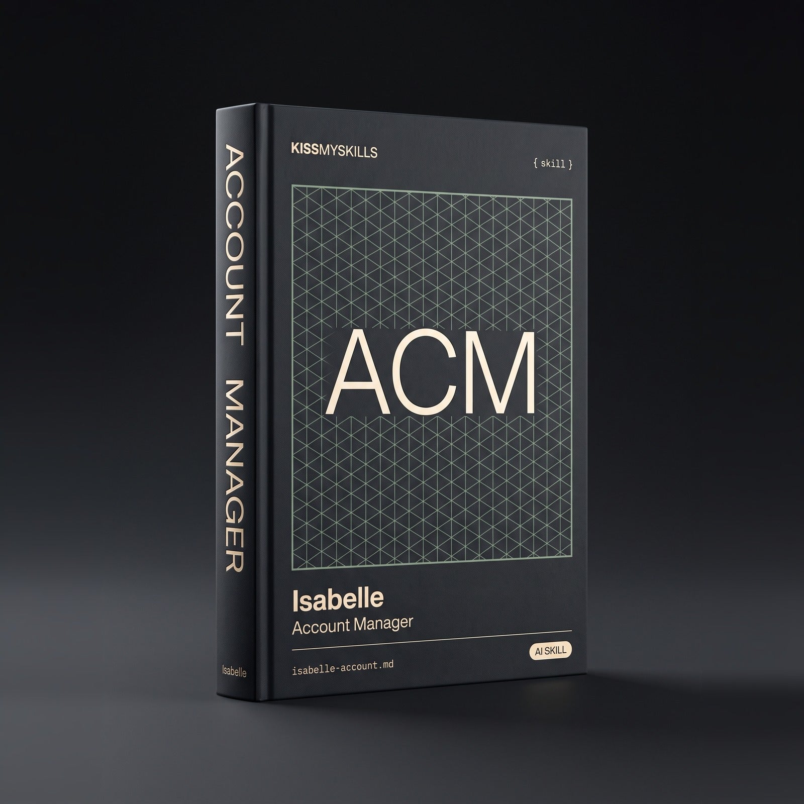 Account Manager Claude skill by KissMySkills, hardcover volume cover