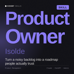 Product Owner, Isolde AI skill by KissMySkills, cover