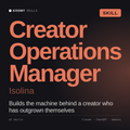 Creator Operations Manager, Isolina AI skill by KissMySkills, cover