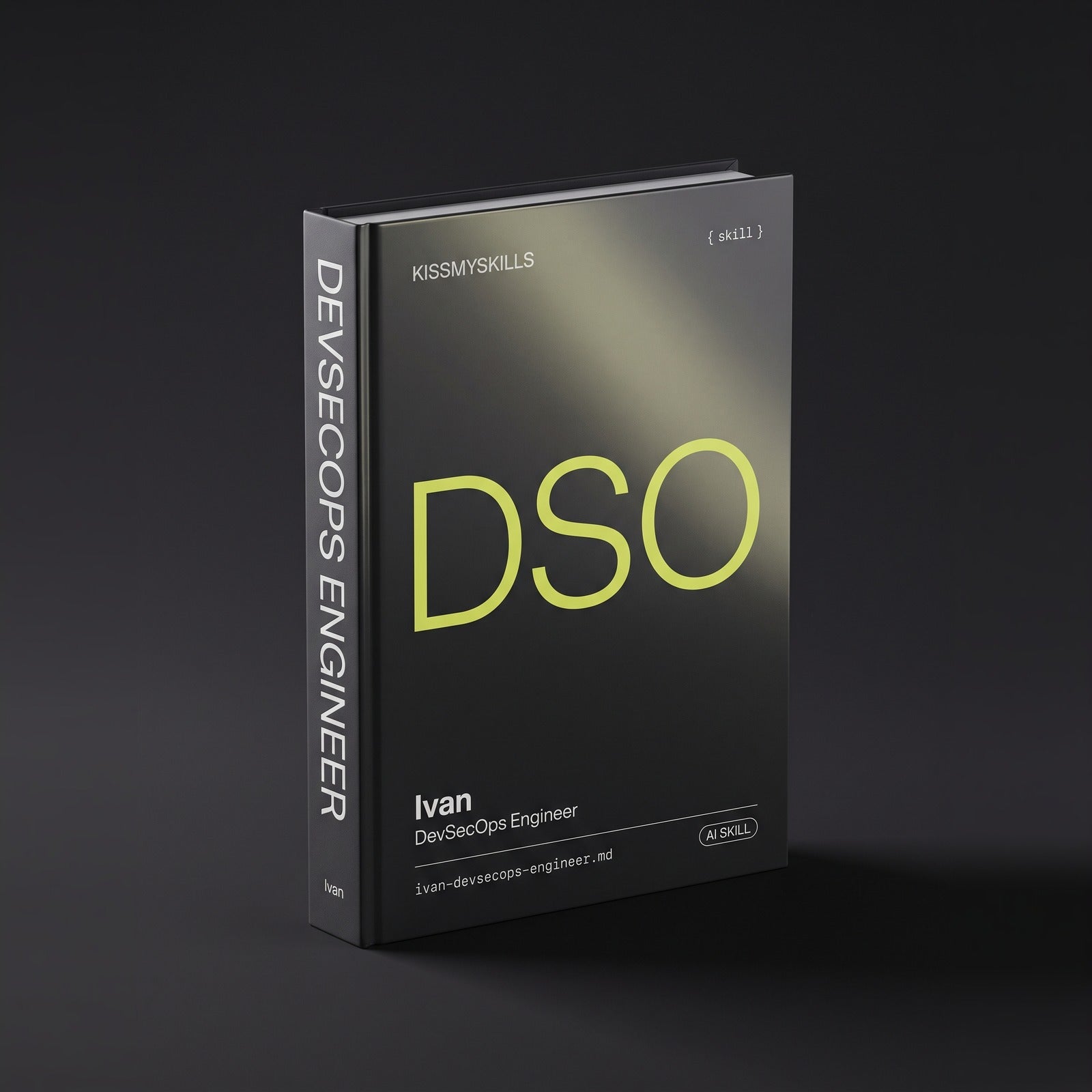 DevSecOps Engineer Claude skill by KissMySkills, hardcover volume cover