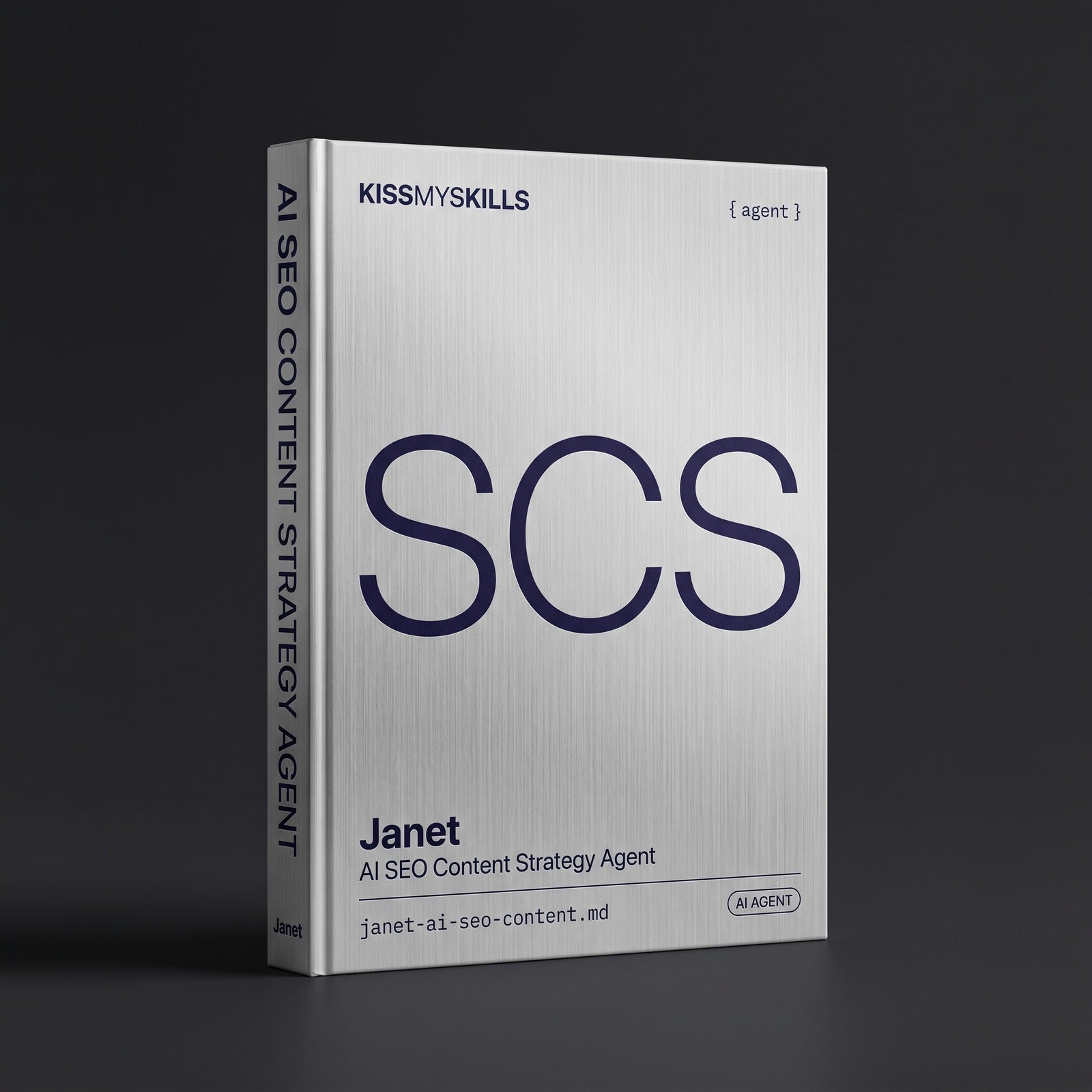 SEO Content Strategy Claude agent by KissMySkills, hardcover volume cover