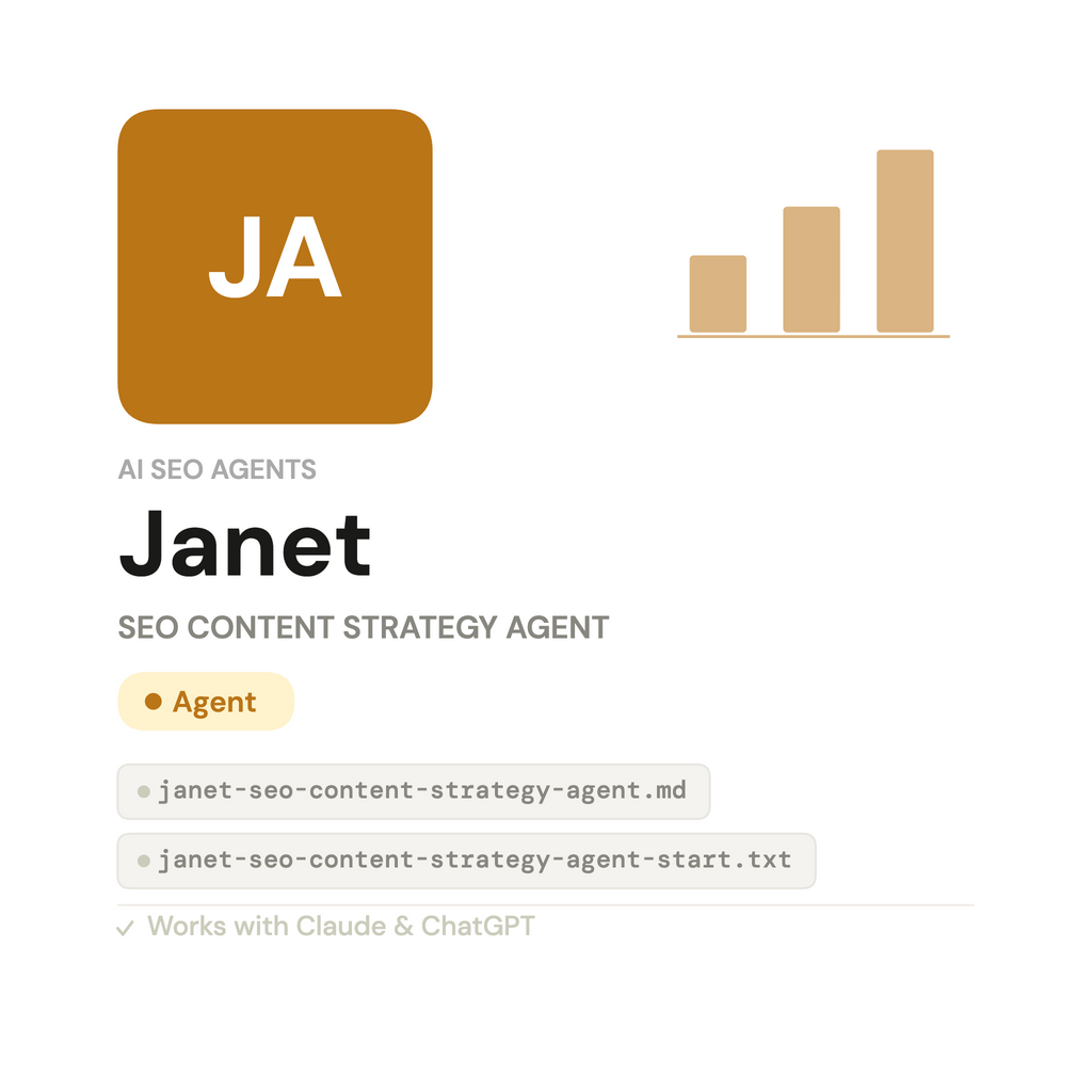 Janet — AI SEO Content Strategy Agent