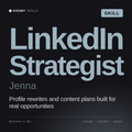 LinkedIn Strategist, Jenna AI skill by KissMySkills, cover