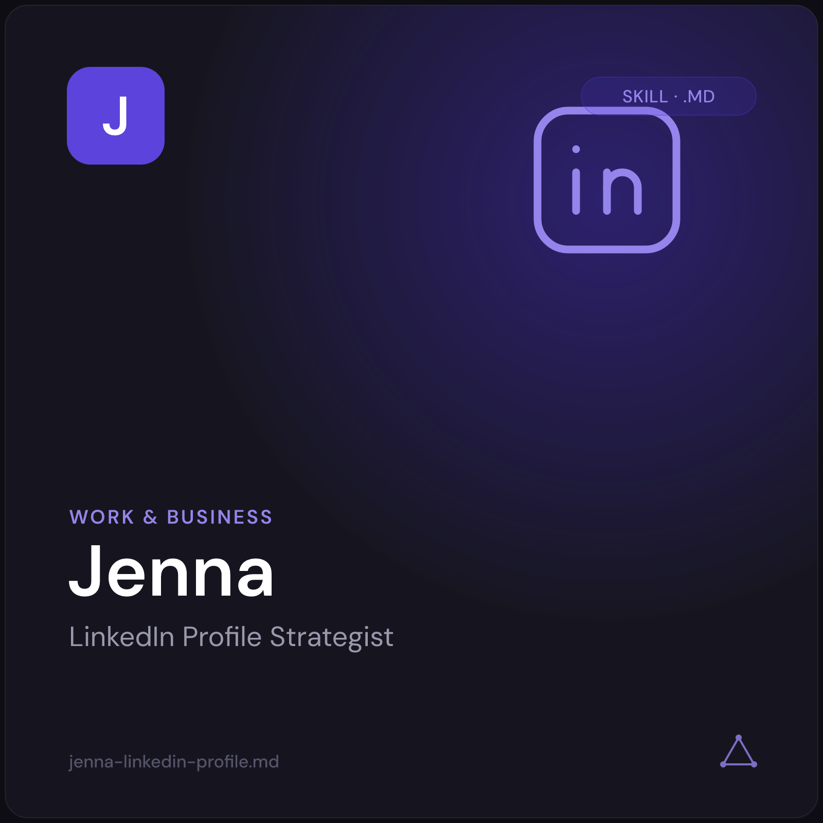 Jenna — LinkedIn Profile Strategist AI Skill cover