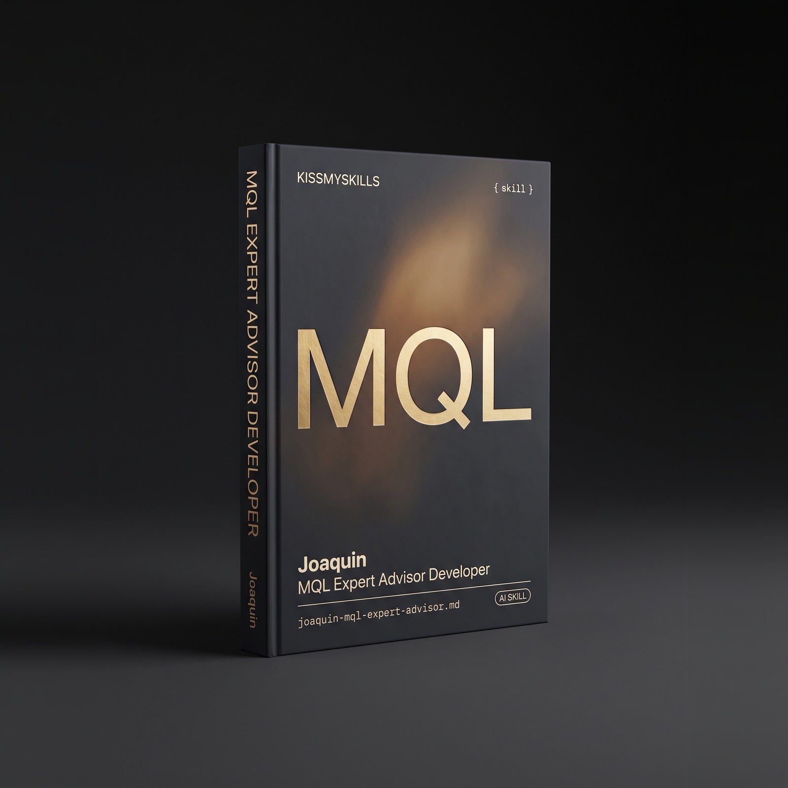 MQL Expert Advisor Developer Claude skill by KissMySkills, hardcover volume cover