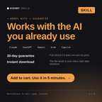 The Marketplace Co-Sell Lead, Jolanta AI skill works with Claude, ChatGPT, Gemini and any AI chat, 30-day money-back guarantee
