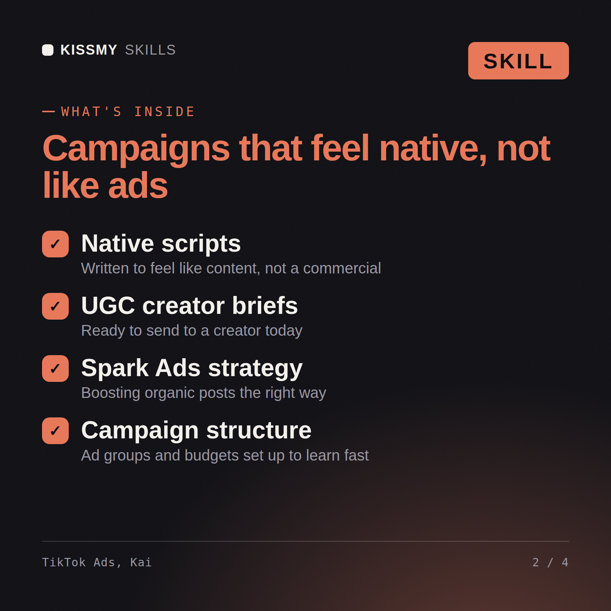 Kai - TikTok Ads Specialist AI Skill
