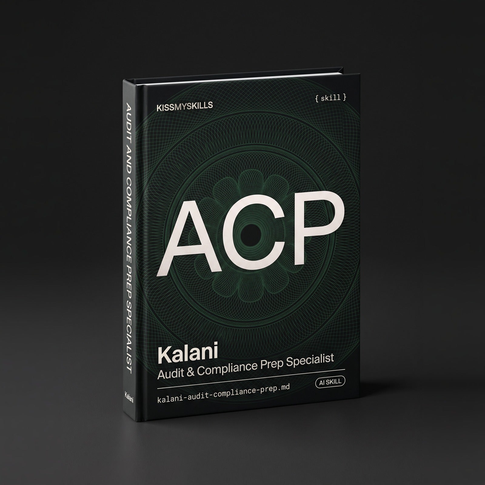 Audit & Compliance Prep Specialist Claude skill by KissMySkills, hardcover volume cover